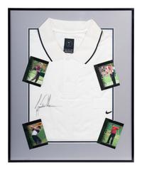 A Tiger Woods Signed Autograph Nike Golf Shirt (PSA Authentic),