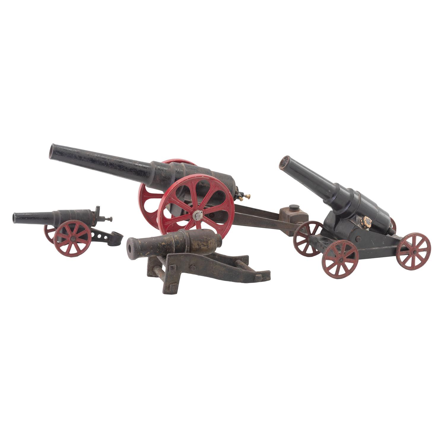 Lot of Four Toy Cannons