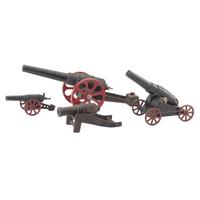 Lot of Four Toy Cannons