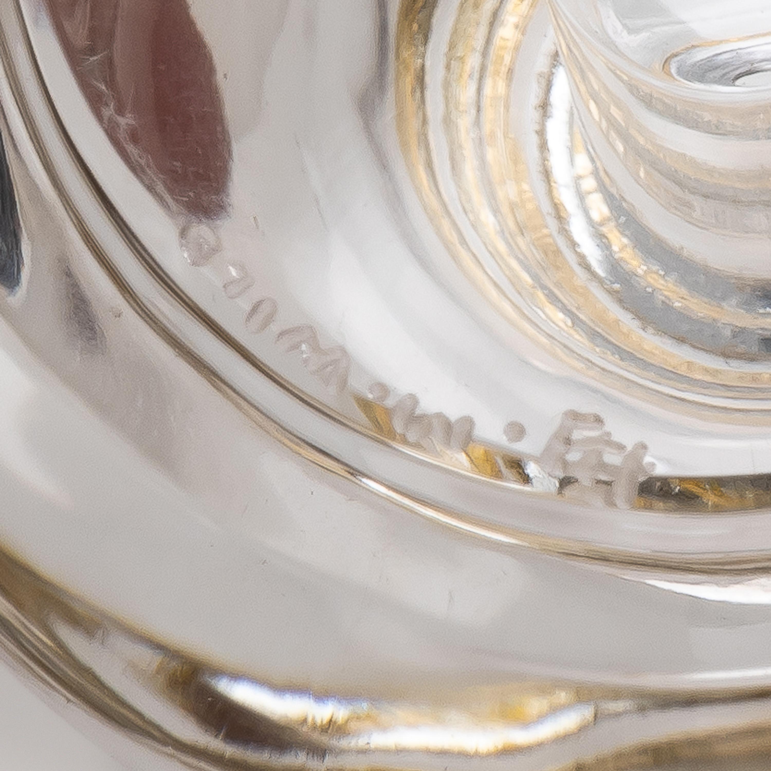 Manfred Wild for the Emil Becker Studio, Rock Crystal, Coral, and Yellow Gold Perfume Bottle