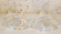 A Pair of Steuben Glass Angelfish. Height 10 1/2 inches.