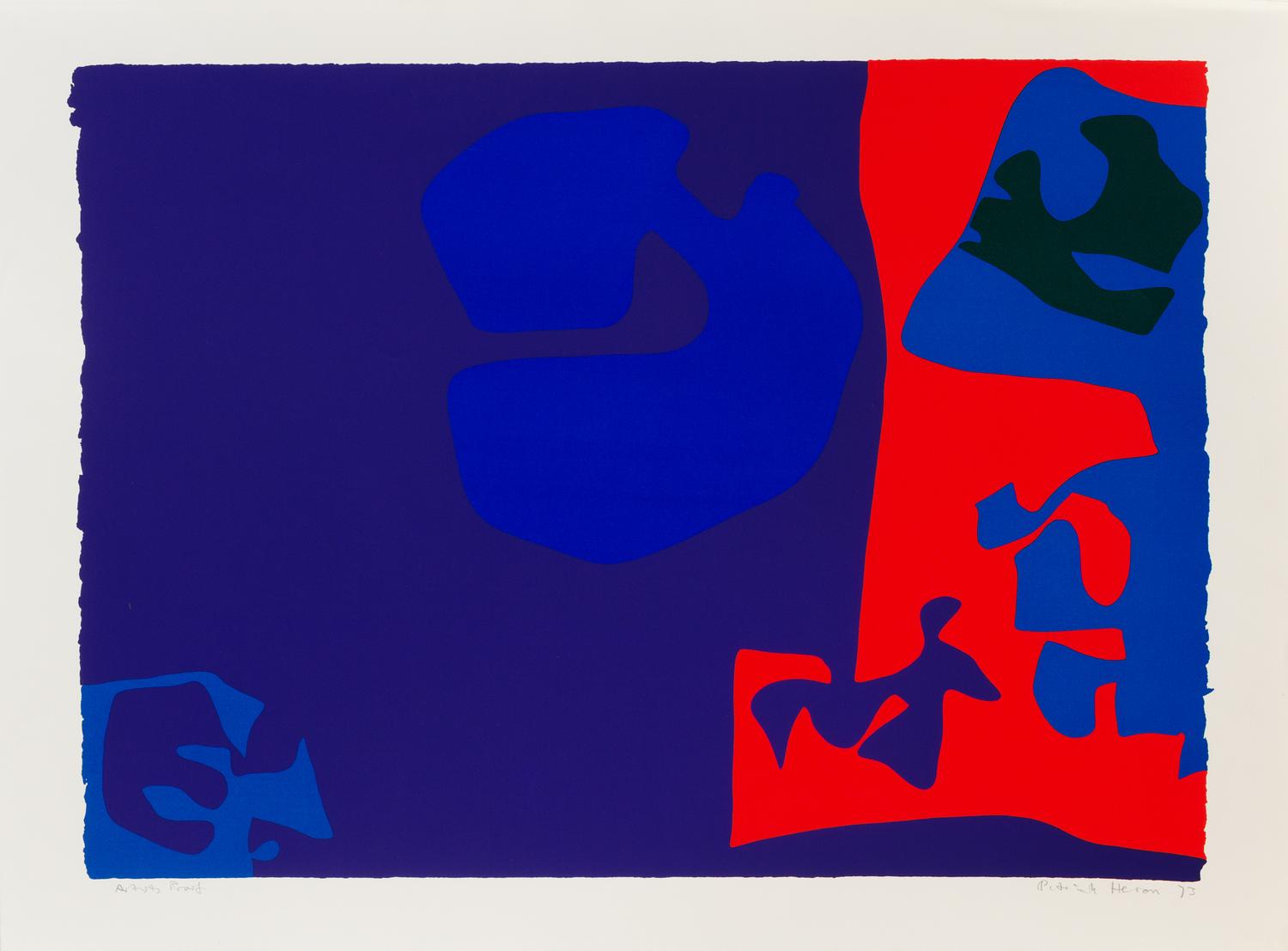 Patrick Heron, (English, 1920-1999), A group of four works from January 1973 including 7, 5, 16, and 17