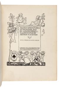 [RACKHAM, Arthur (1867-1939), illustrator] – DODGSON, Charles ("Lewis Carroll") (1832-1898). Alice’s Adventures in Wonderland. London and New York: William Heinemann and Doubleday Page, [1907].