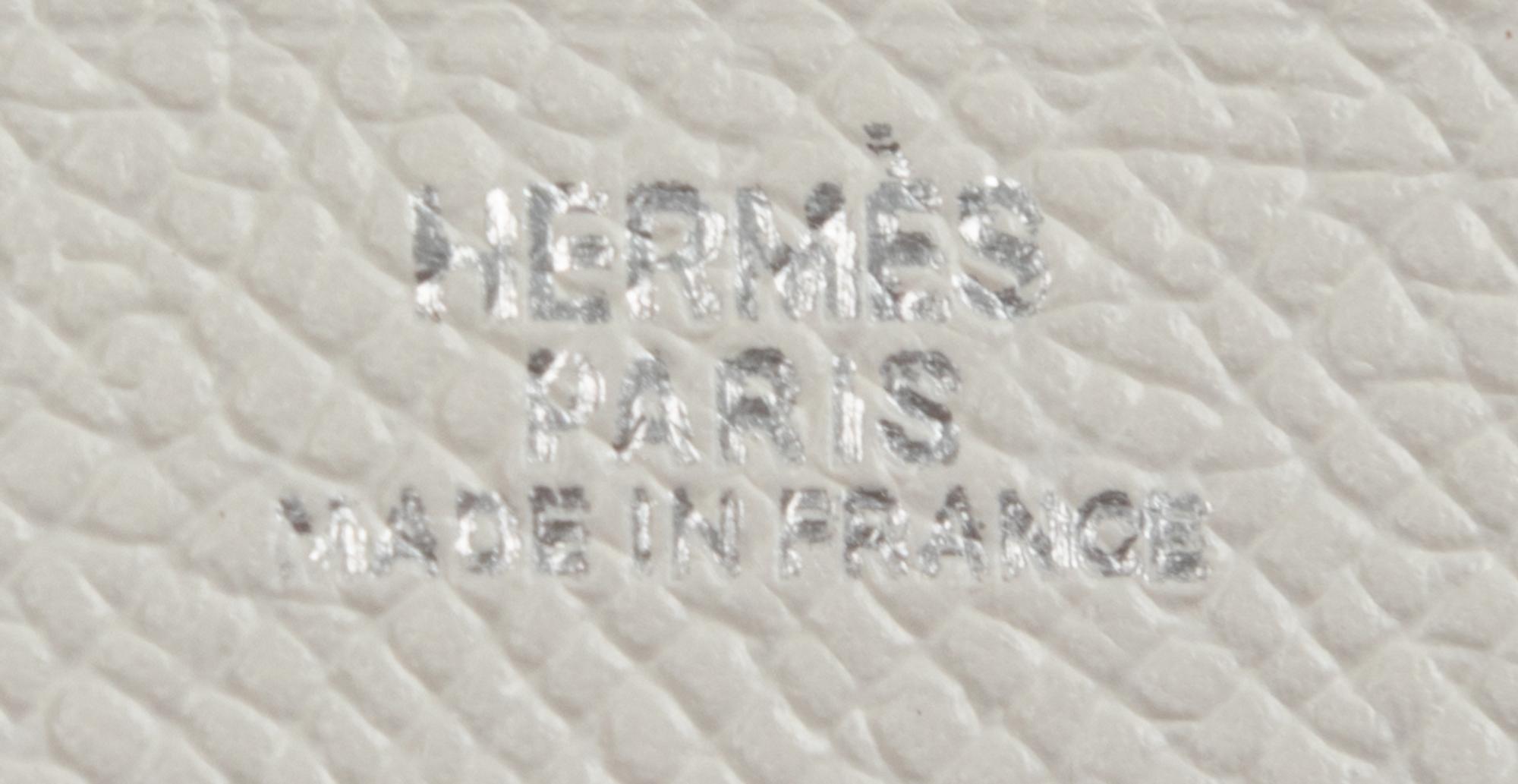 Three Hermès Items: One Ostrich Folio and Two Leather Zip Wallets, 2000-2008