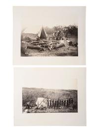 IRWIN, William Edward "Ed" (1871-1935). An archive of 7 photographs of hunting scenes in Indian Territory, Oklahoma, and Texas Hill Country. ca 1880s–1890s.