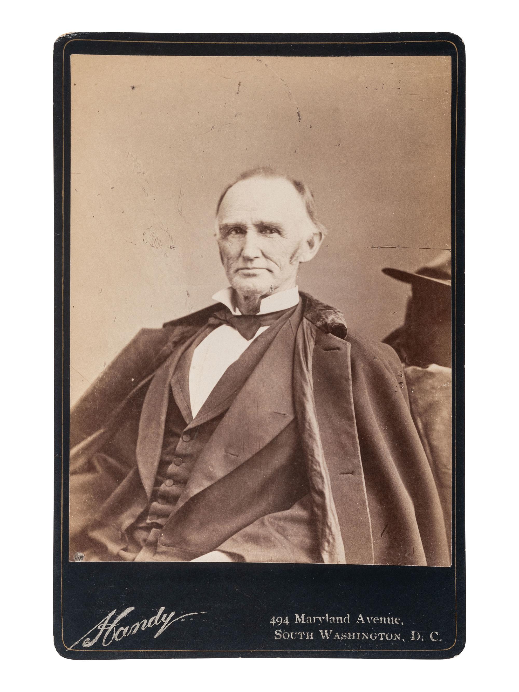 [LINCOLN, Abraham (1809-1865)]. Autographs of Lincoln friends and associates, including:
