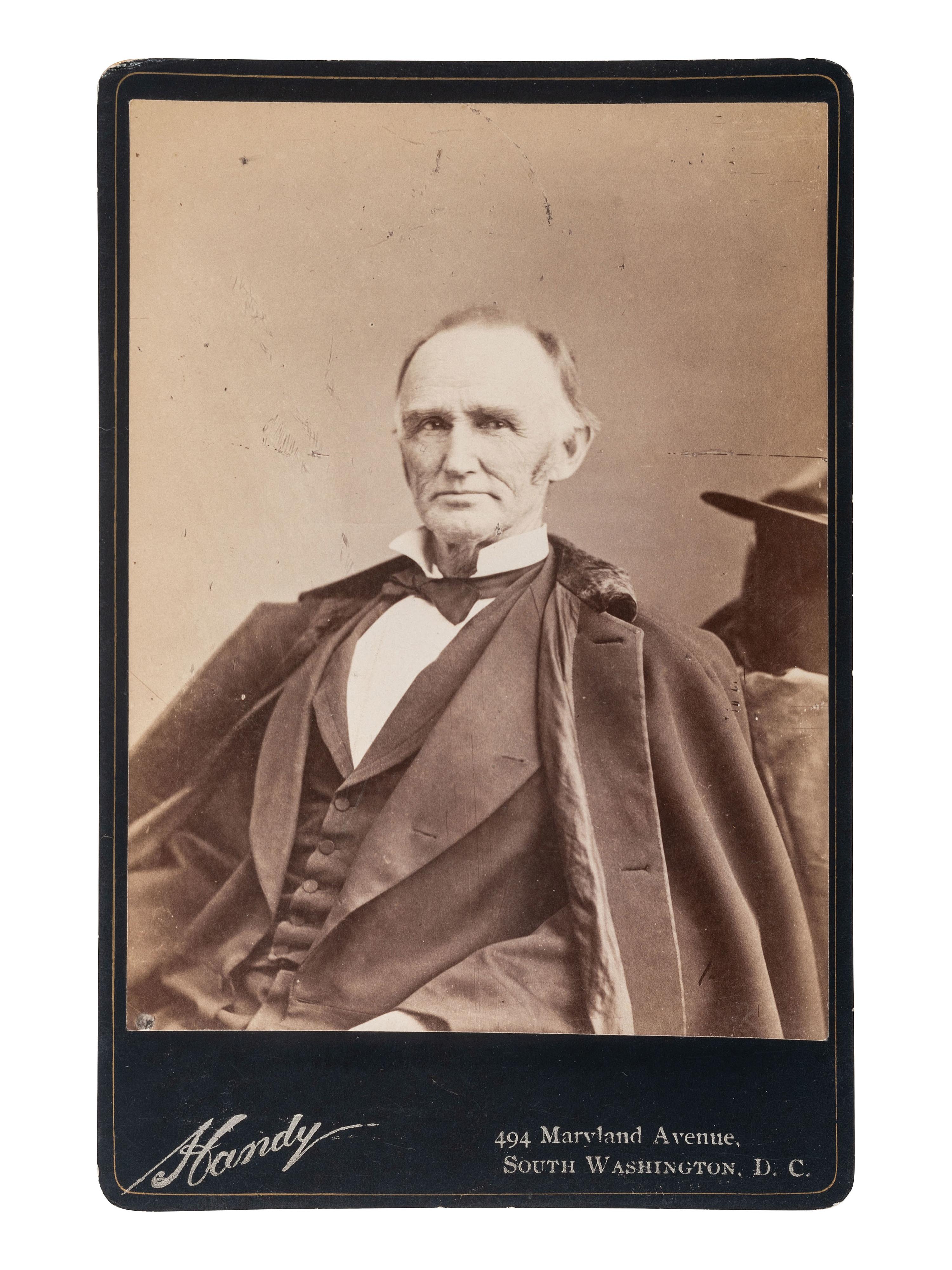 [LINCOLN, Abraham (1809-1865)]. Autographs of Lincoln friends and associates, including: