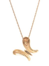 TIFFANY & CO., ELSA PERETTI, YELLOW GOLD AND DIAMOND BUTTERFLY PENDANT