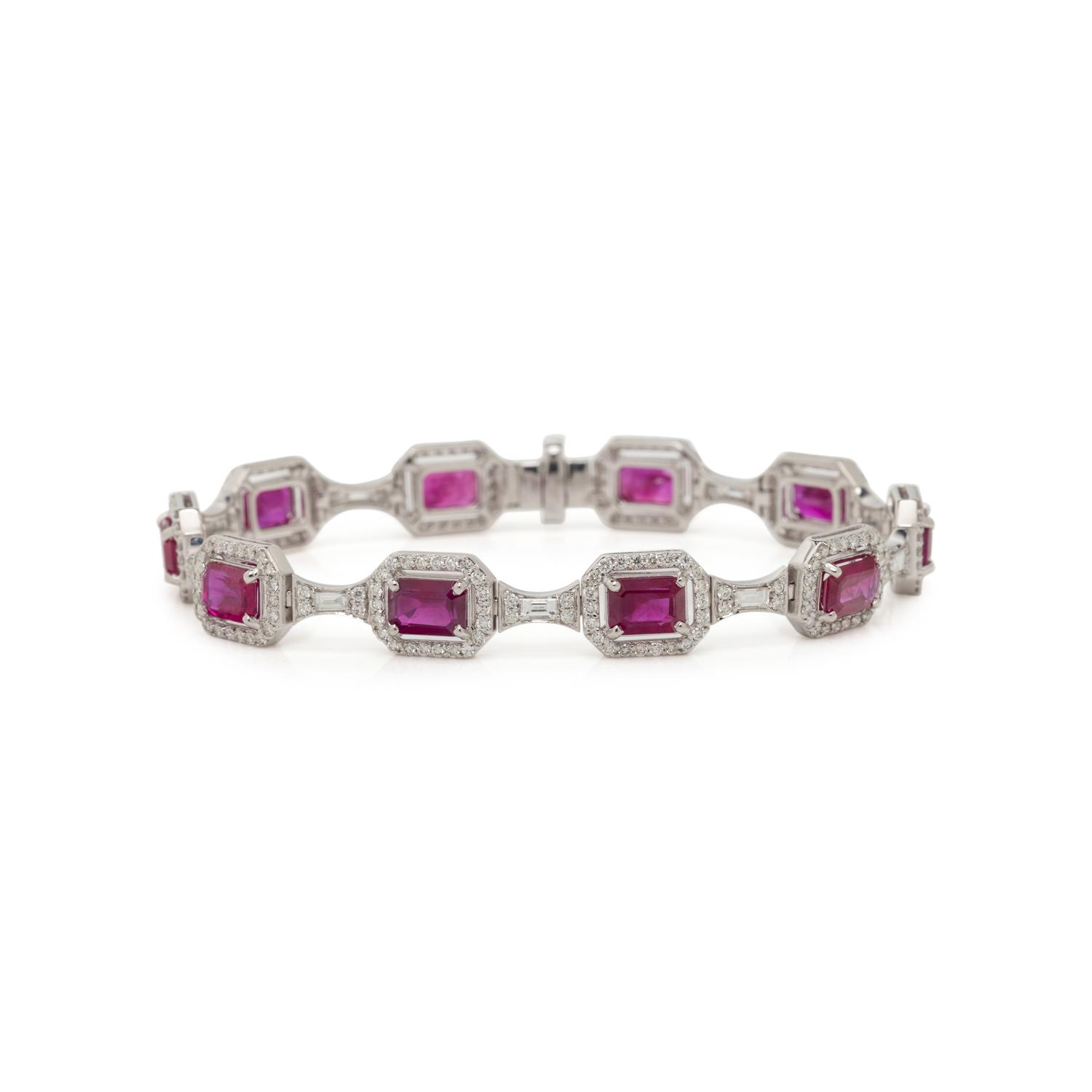 RUBY AND DIAMOND BRACELET