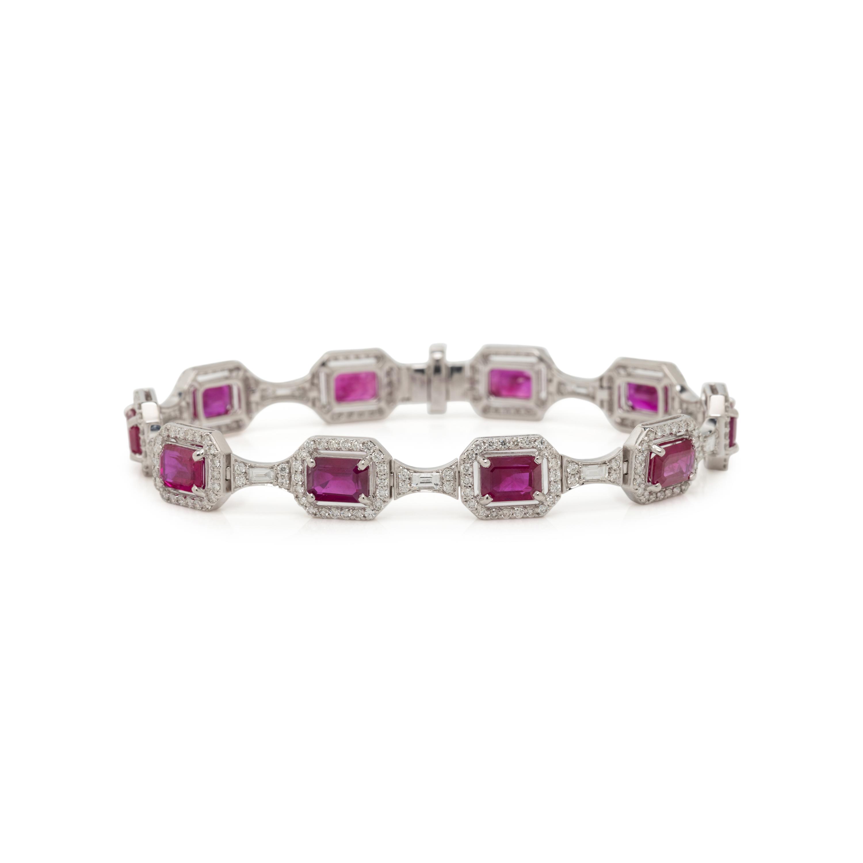 RUBY AND DIAMOND BRACELET