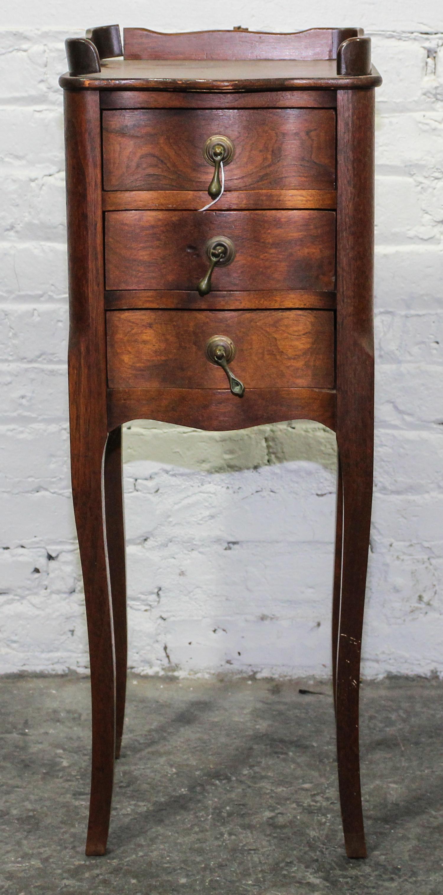 A Mahogany Diminutive Commode Height 29 1/2 x width 12 1/2 x depth 10 1/2 inches. — 19TH/20TH CENTURY