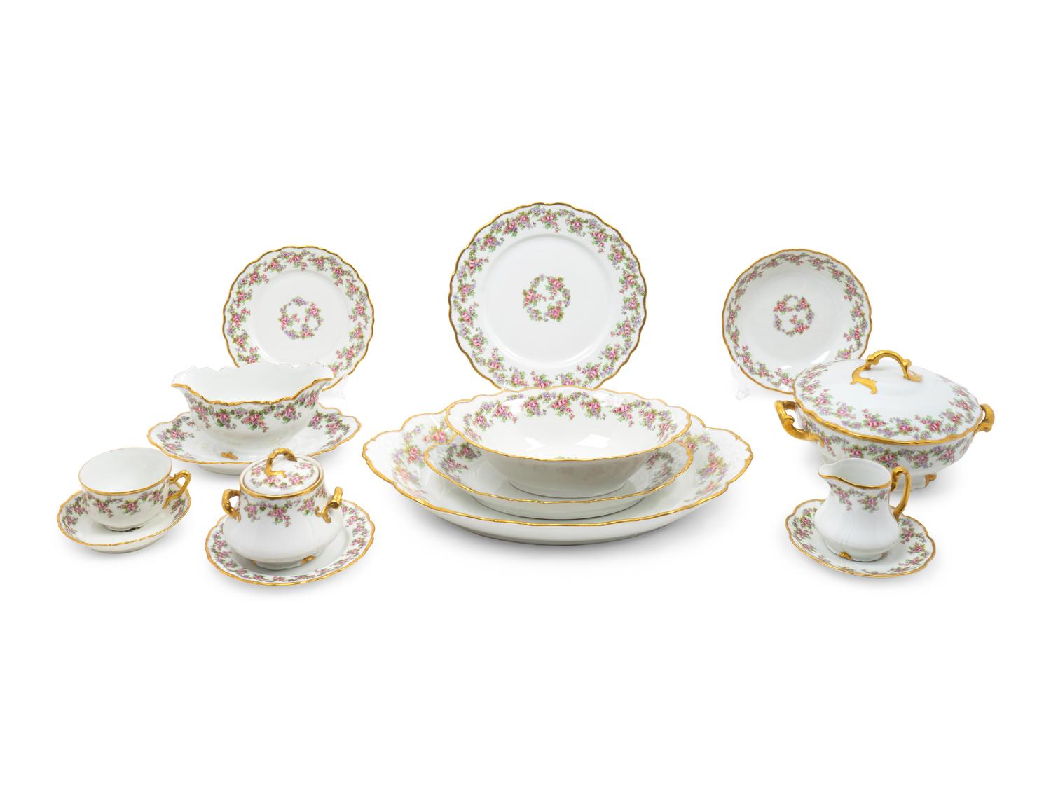 A Limoges Porcelain Dinner Service — A. LANTERNIER & CO, 1929 - 1939