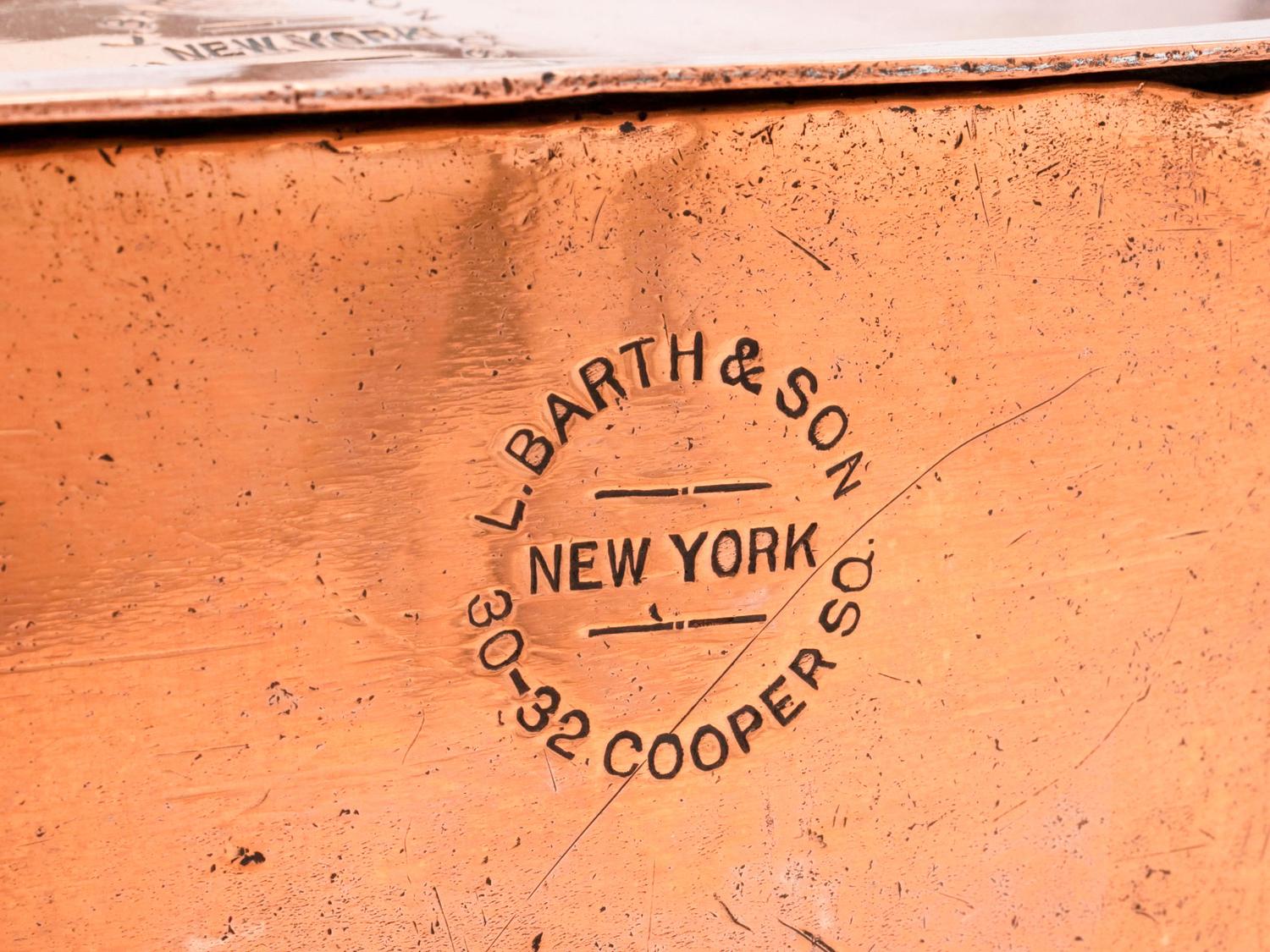 An American Copper Brazier with Cover