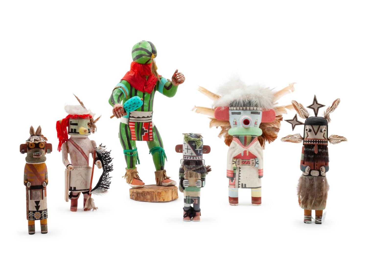 Six Contemporary Hopi Kachinas