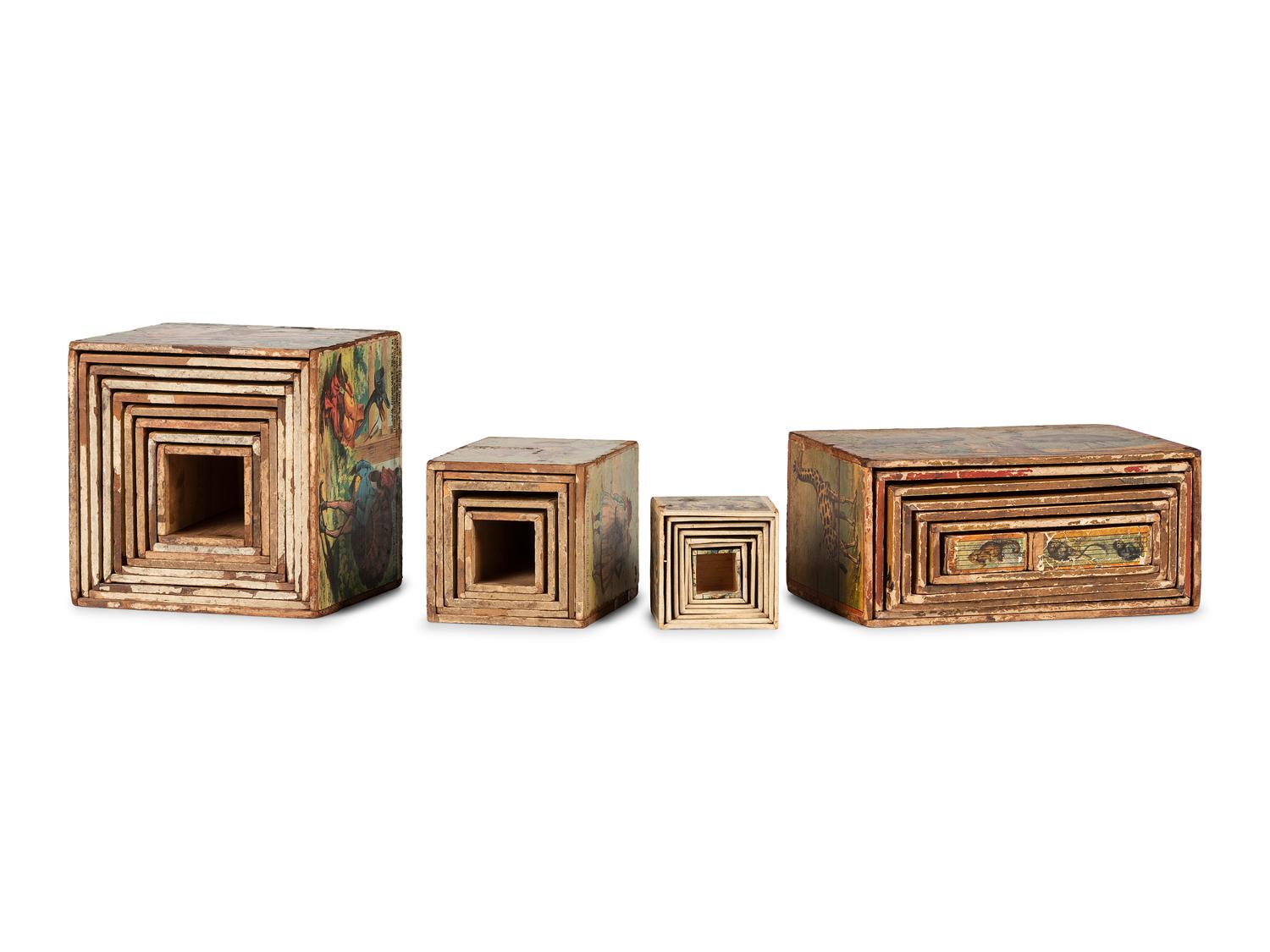 Four Children's Nesting Block Sets