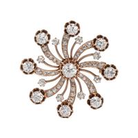 ANTIQUE, DIAMOND PENDANT/BROOCH