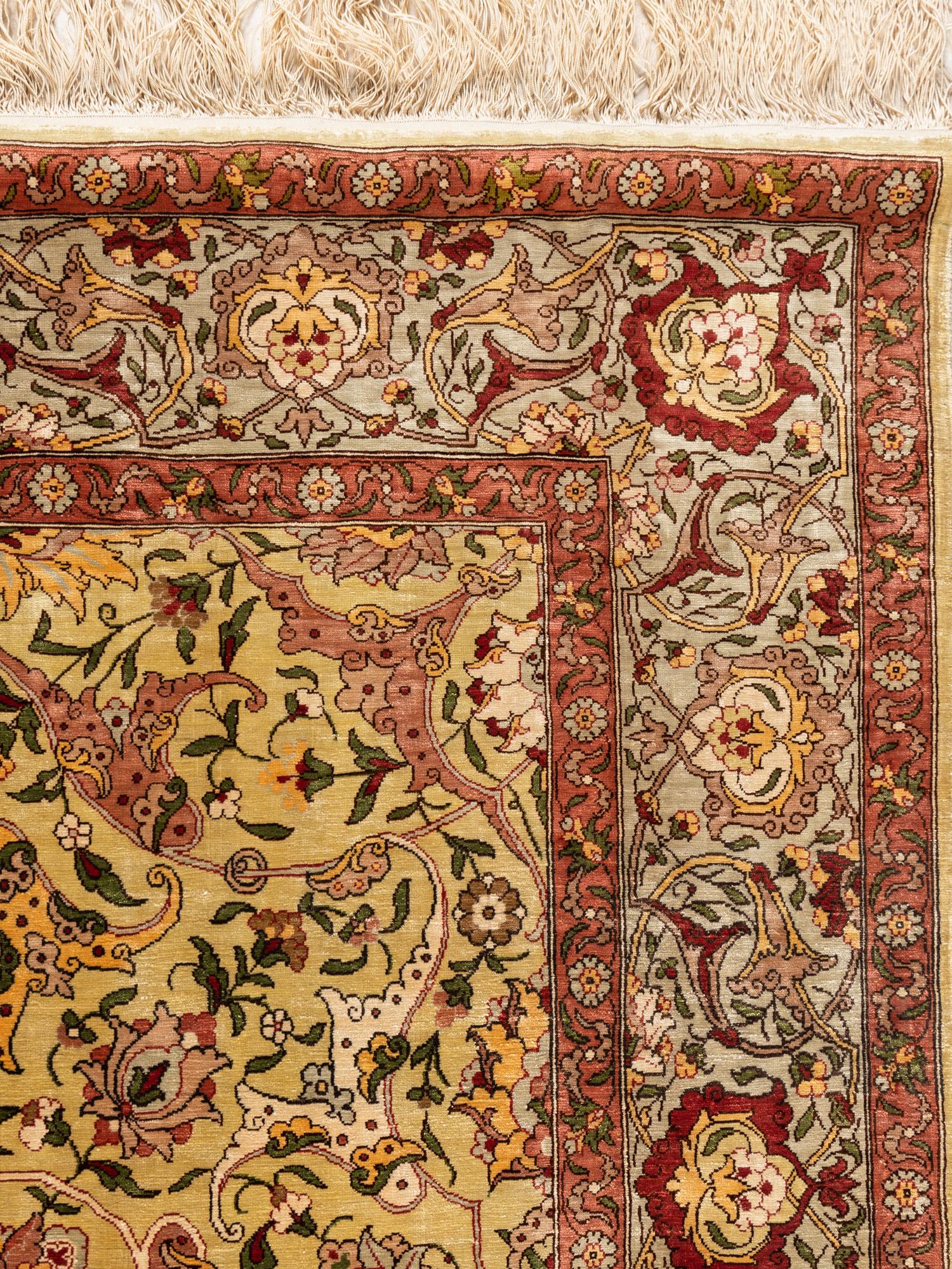 A Turkish Silk Rug