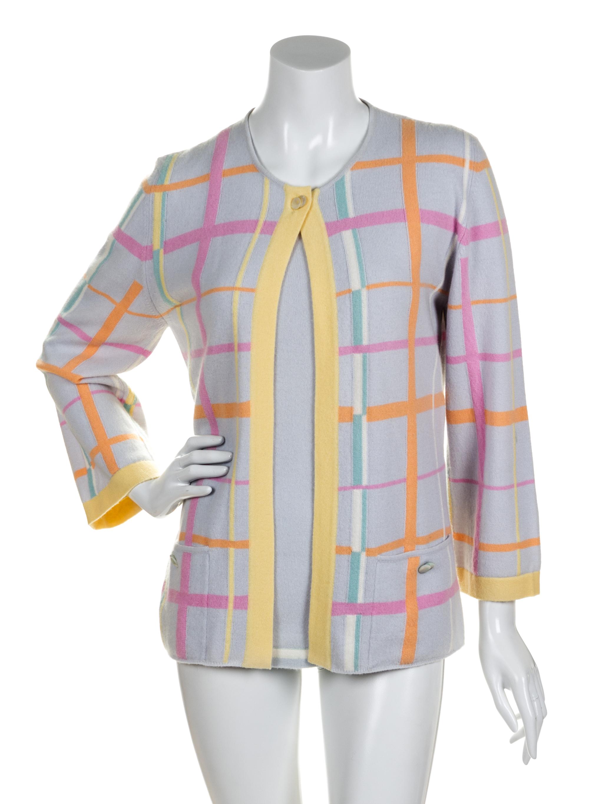 A Pair of Chanel Cashmere Twin Sets, Size 38.
