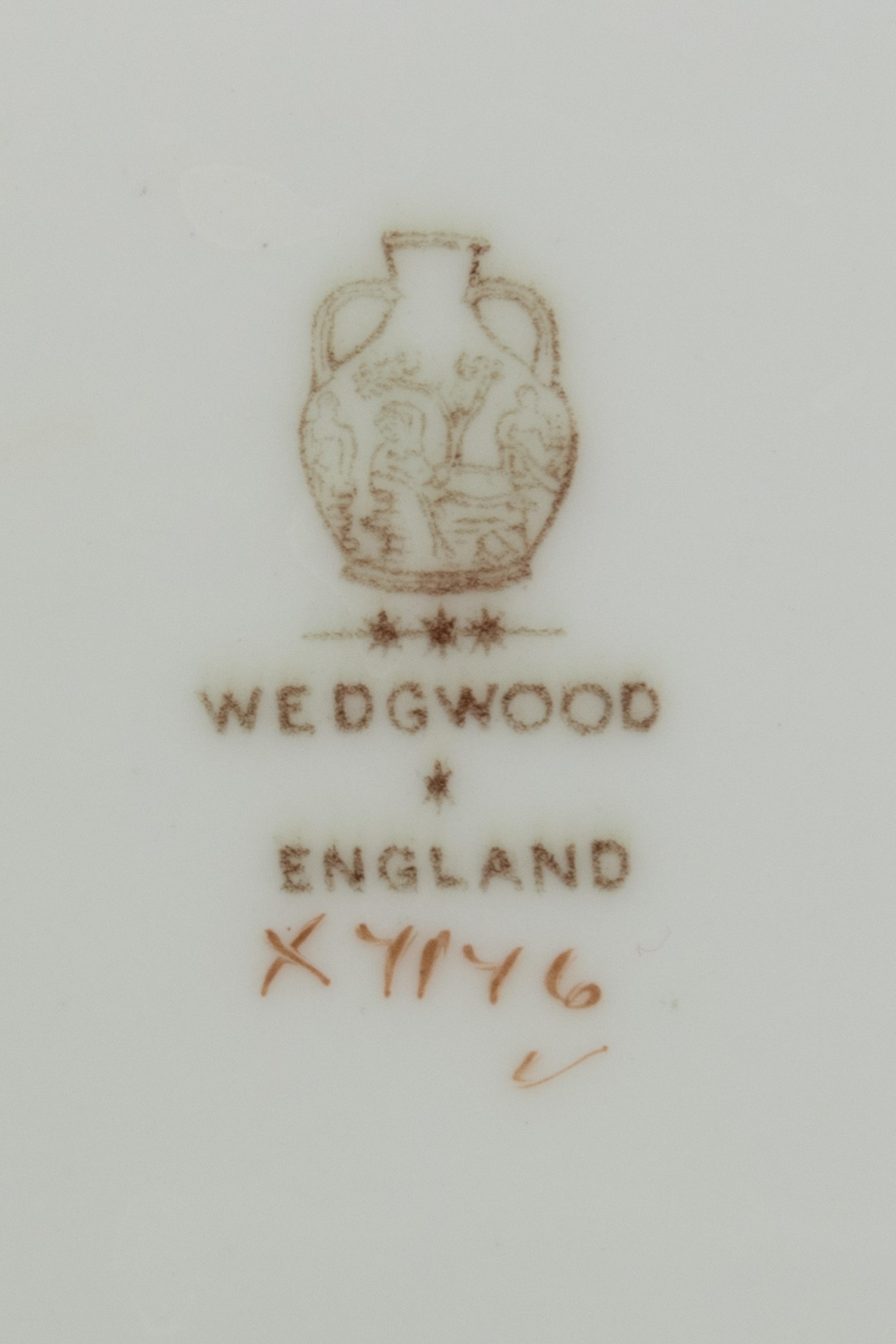 Ten Wedgwood Porcelain Service Plates