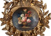 An Italian Painted and Carved Giltwood Wall Bracket
