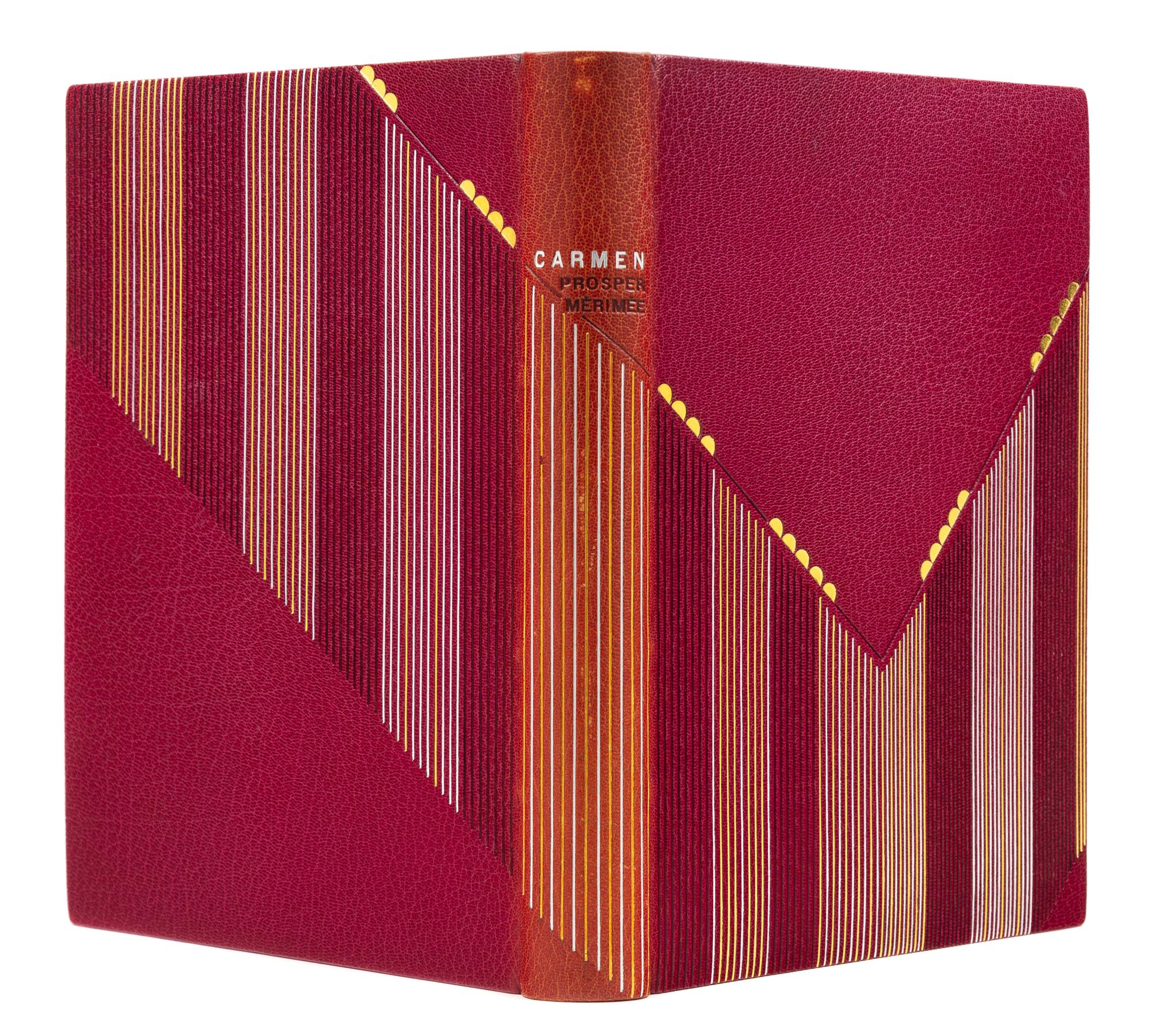 [BINDINGS]. [LÉOTARD, GENEVIÈVE - BINDER]. A group of 2 works in fine Art Deco bindings by Léotard.