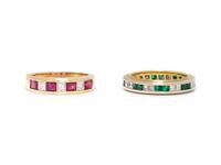 COLLECTION OF DIAMOND AND GEMSTONE RINGS