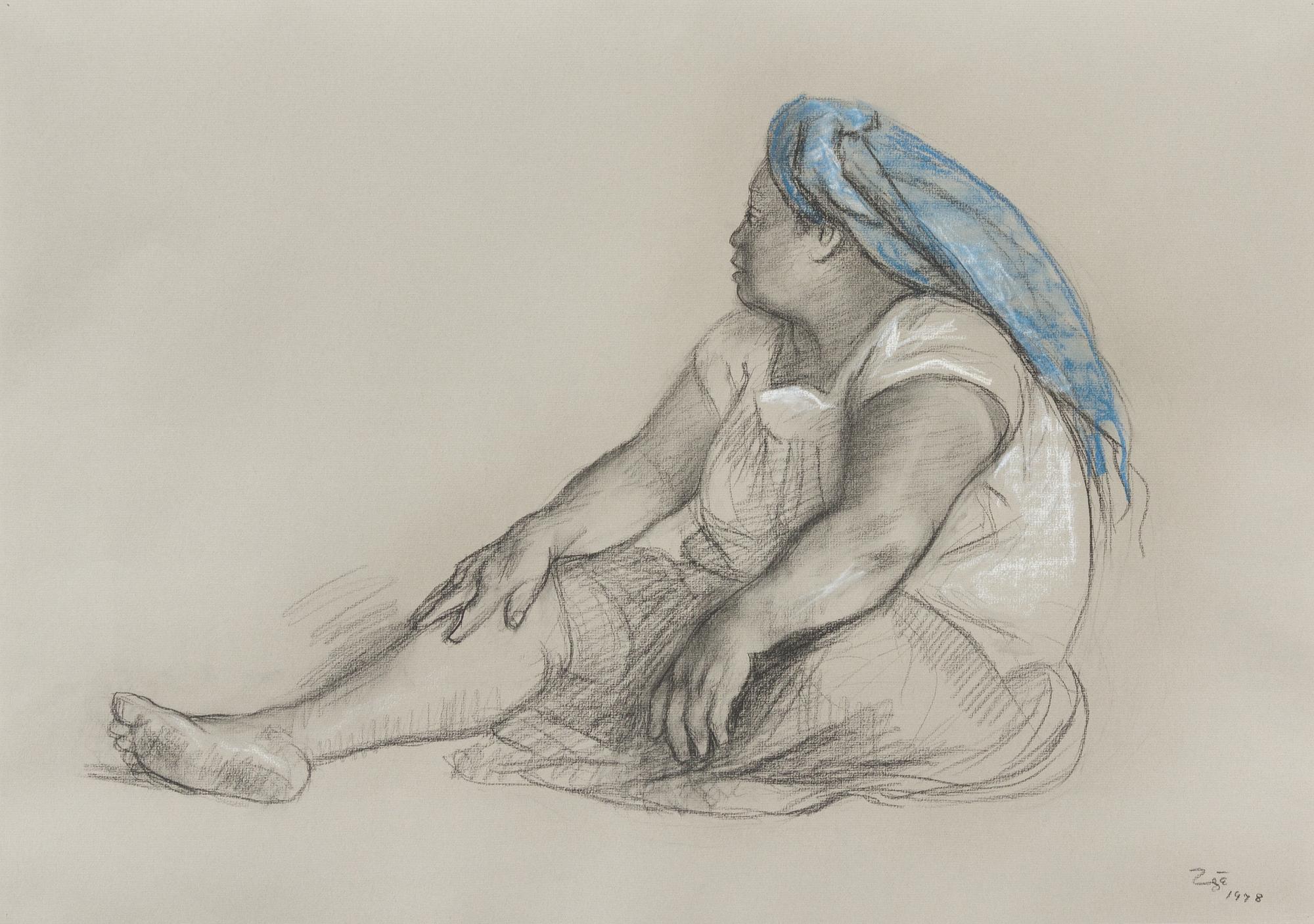Francisco Zuniga 19 1/2 x 27 inches — (Mexican, 1912-1998)