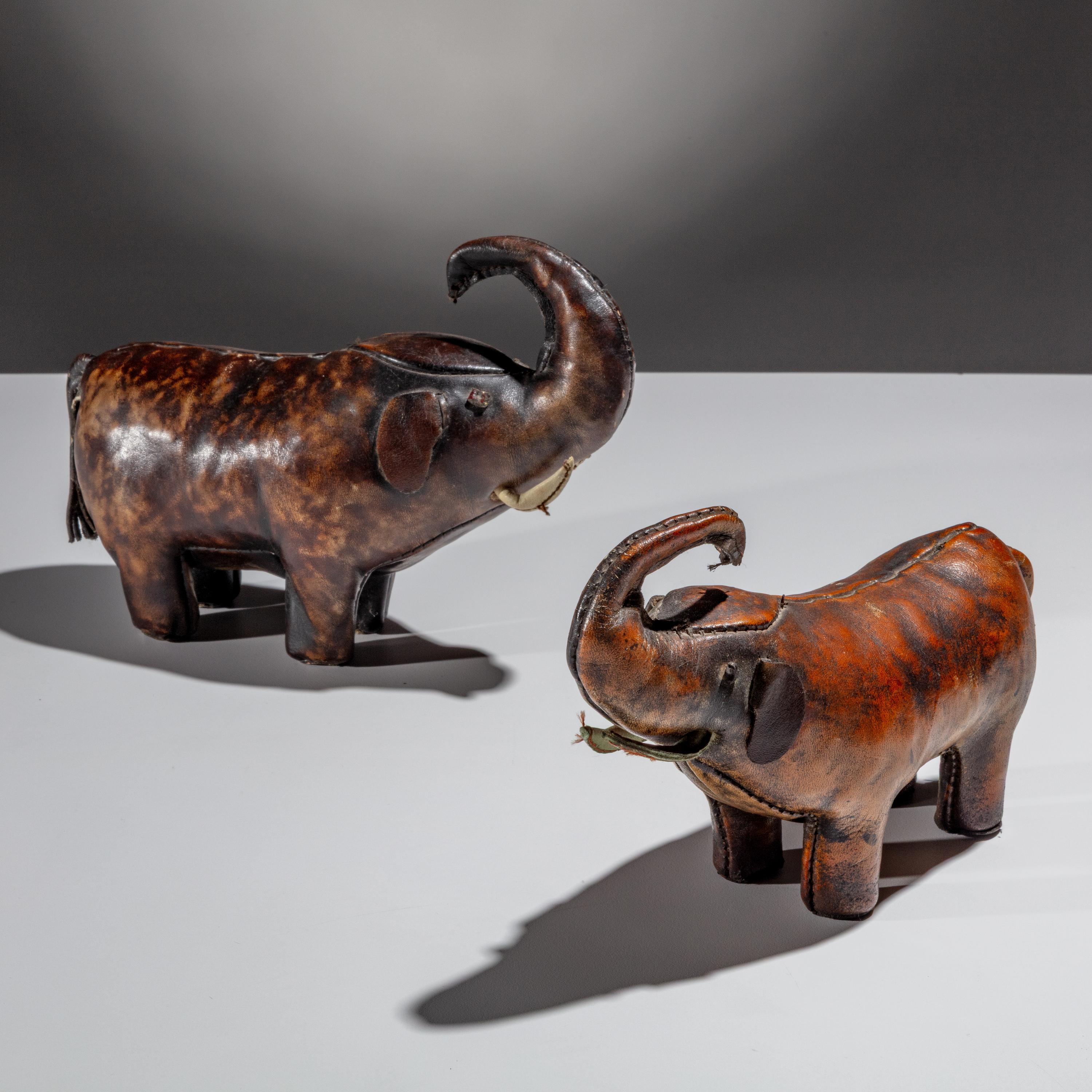 Dimitri Omersa Mid-20th Century, One Example Italian, One example likely Spanish — Two Elephant Figures