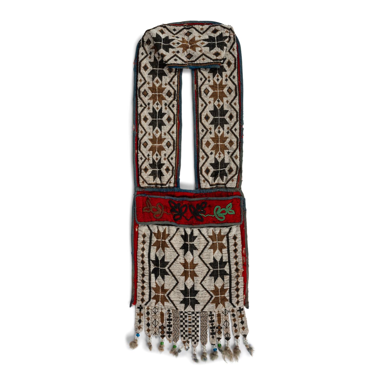 Potawatomie Loom-Beaded Bandolier Bag
