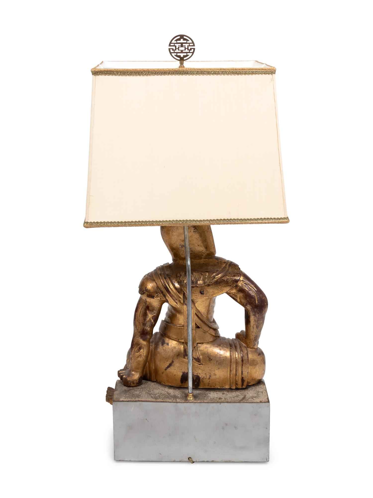 A Southeast Asian Style Figure Mounted as a Lamp