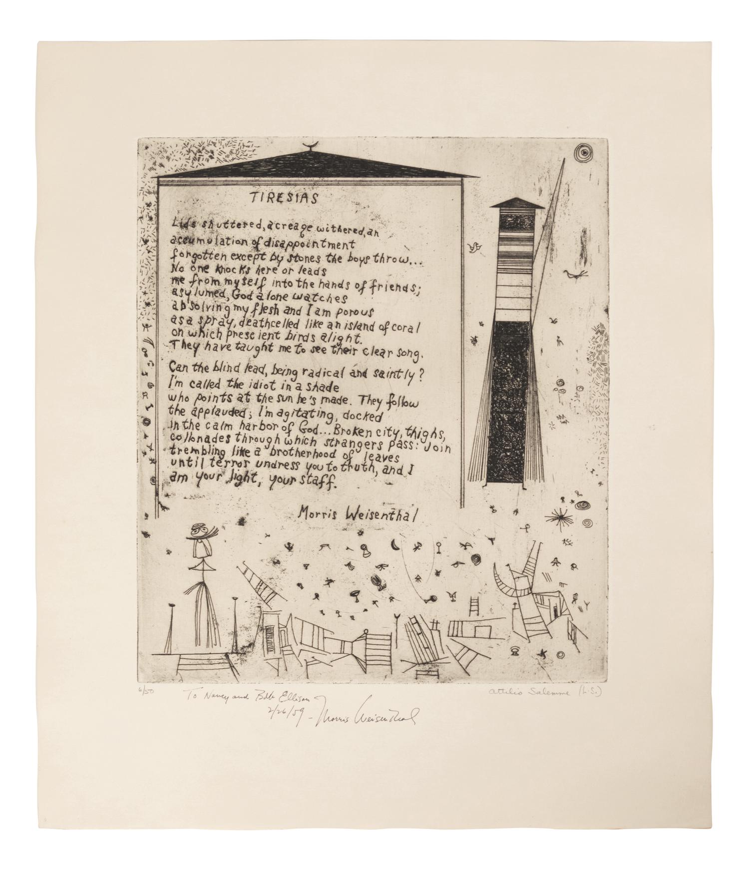 21 Etchings and Poems (complete portfolio of 21)