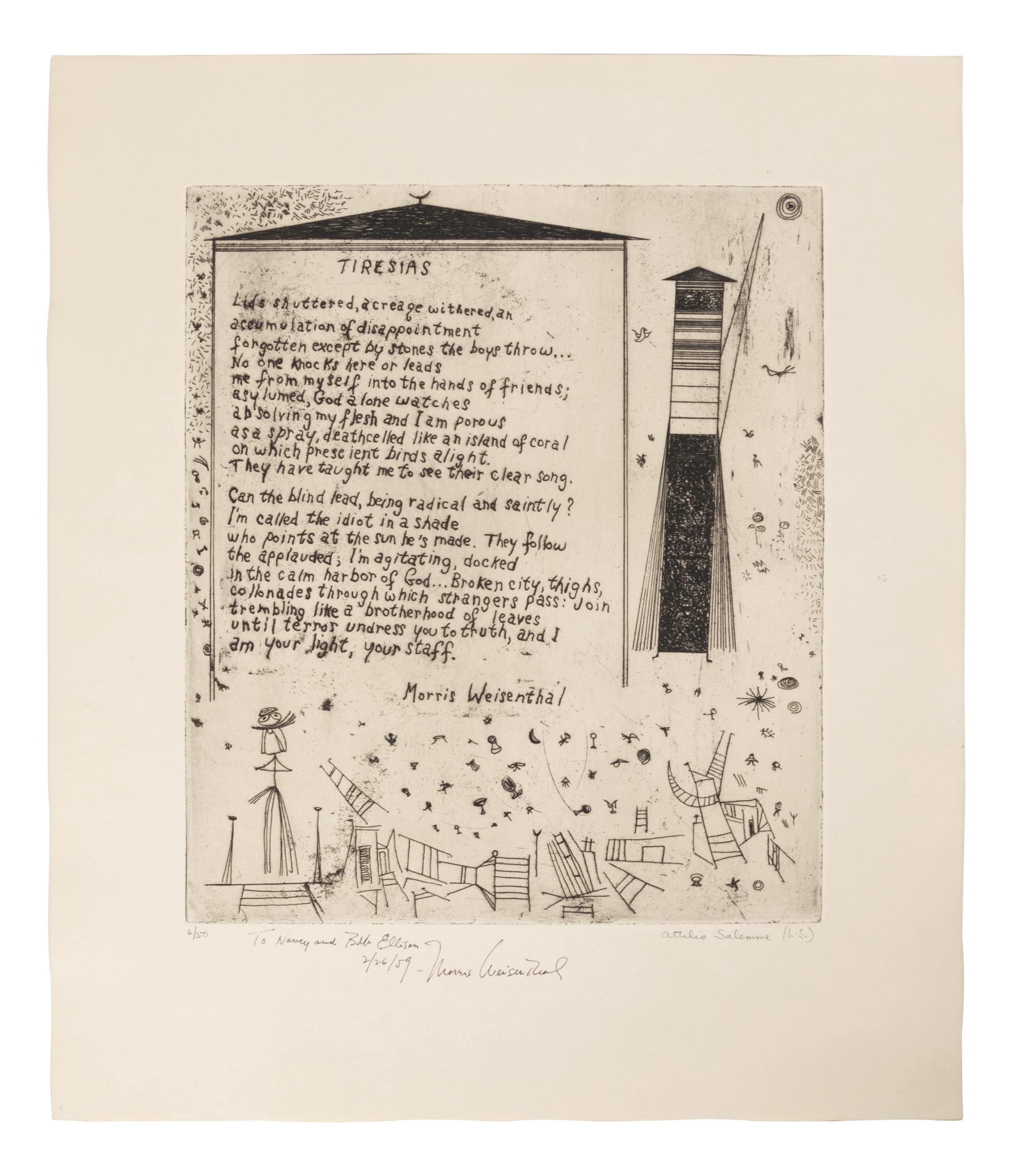 21 Etchings and Poems (complete portfolio of 21)