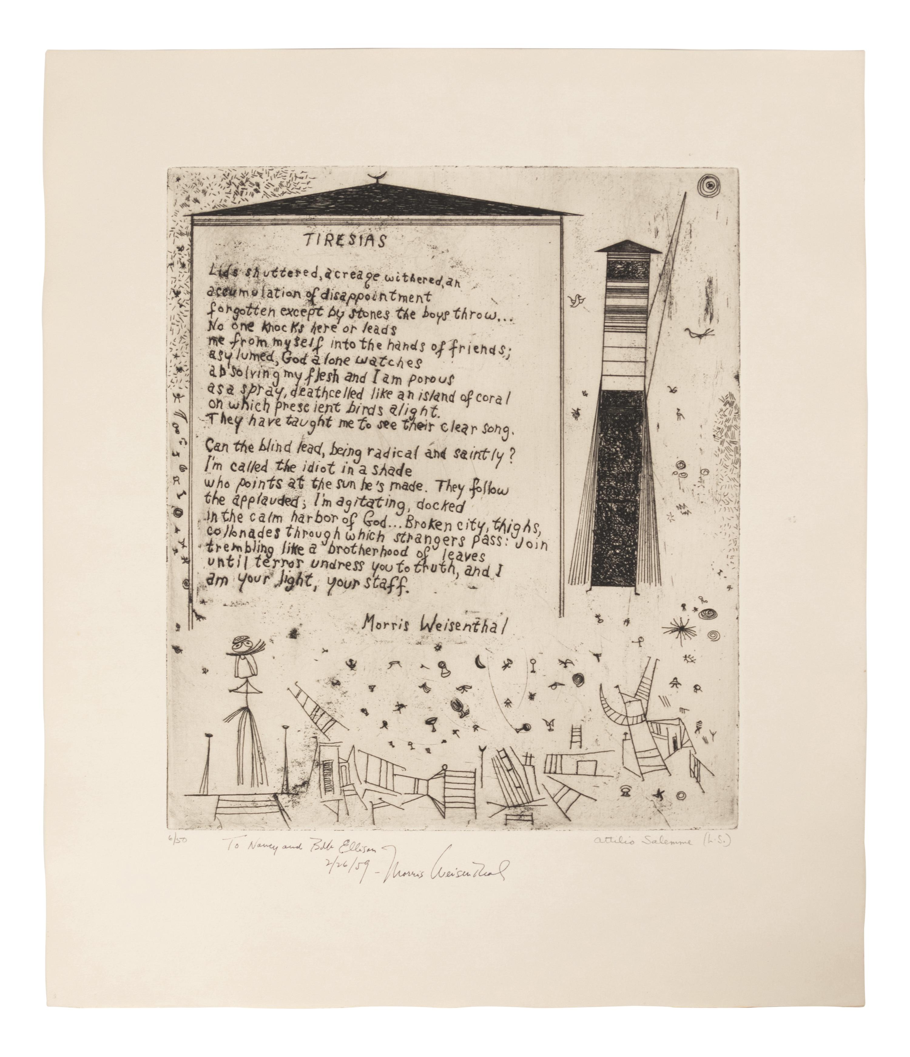 21 Etchings and Poems (complete portfolio of 21)