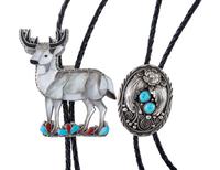 Zuni Silver Buck AND Navajo Bolo Tie