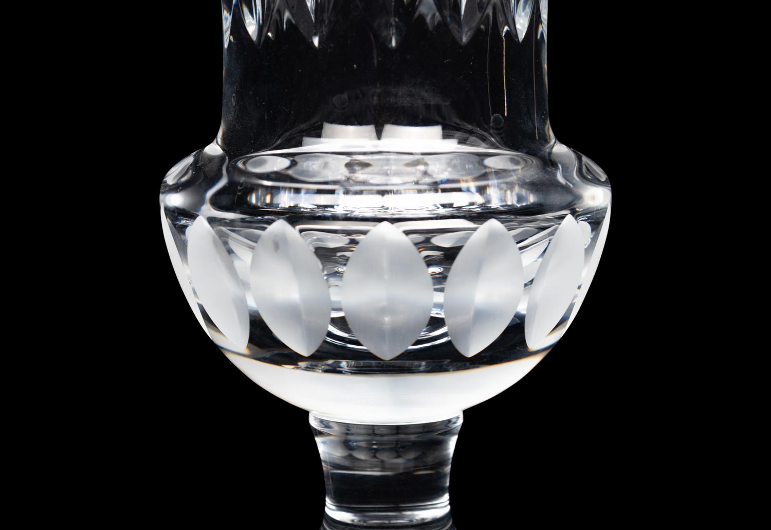 A Cartier La Maison Du Shogun Cut Glass Vase