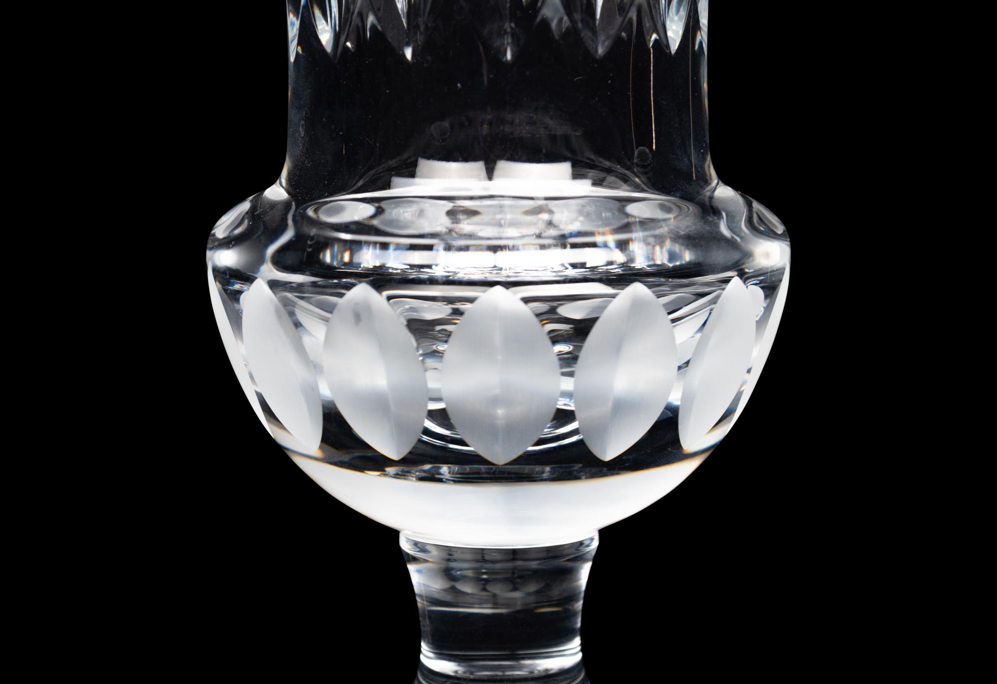 A Cartier La Maison Du Shogun Cut Glass Vase