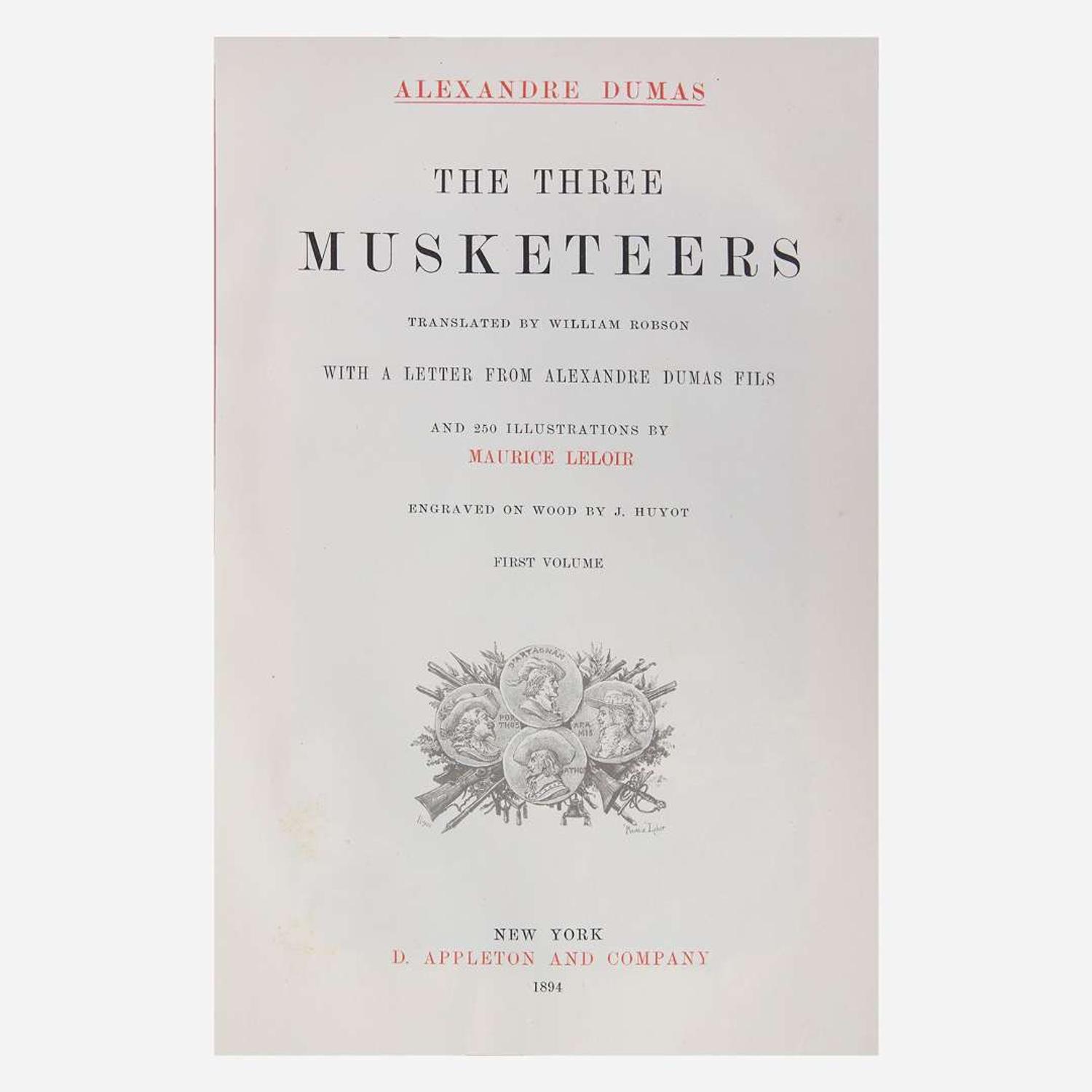 [Fine Bindings] Dumas, Alexandre The Three Musketeers