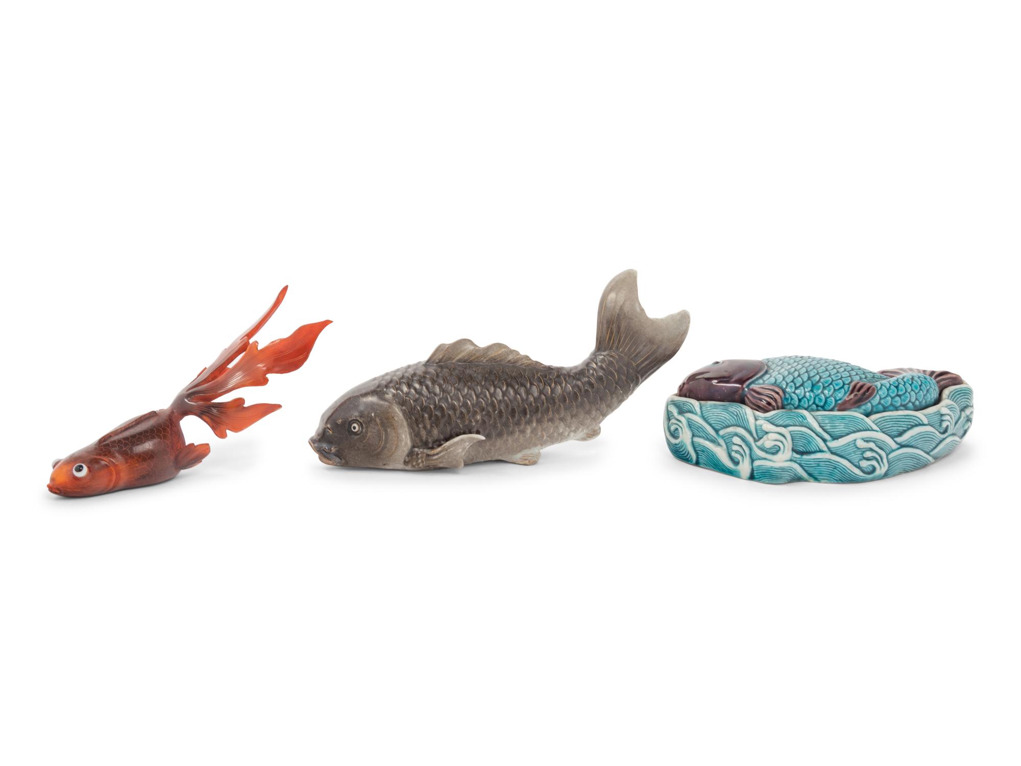 Three Chinese Figures of Fish