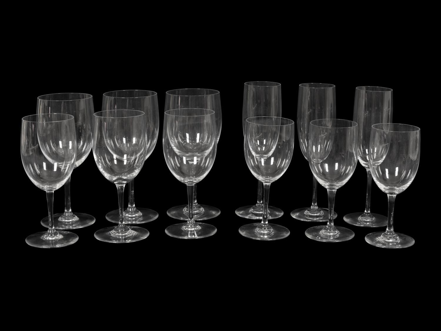 A Baccarat Perfection Glass Stemware Service
