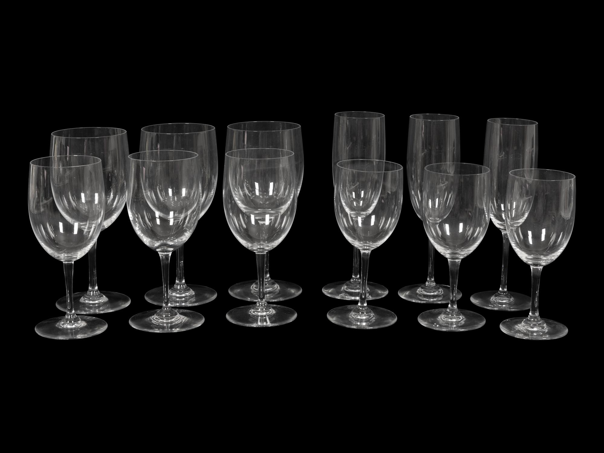 A Baccarat Perfection Glass Stemware Service