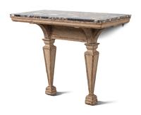 An Italian Gray-Painted Console Table