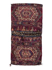 A Pair of Caucasian Soumak Bag Faces