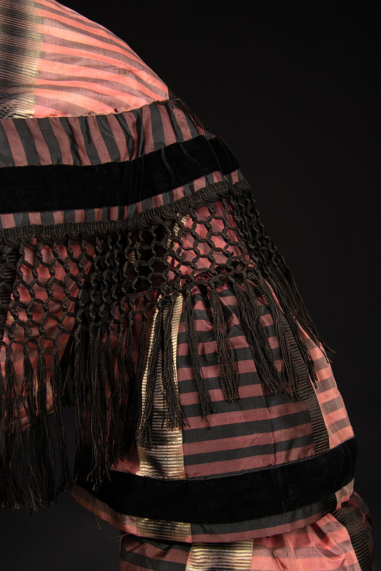 Two Silk Taffeta Bodices, 1860