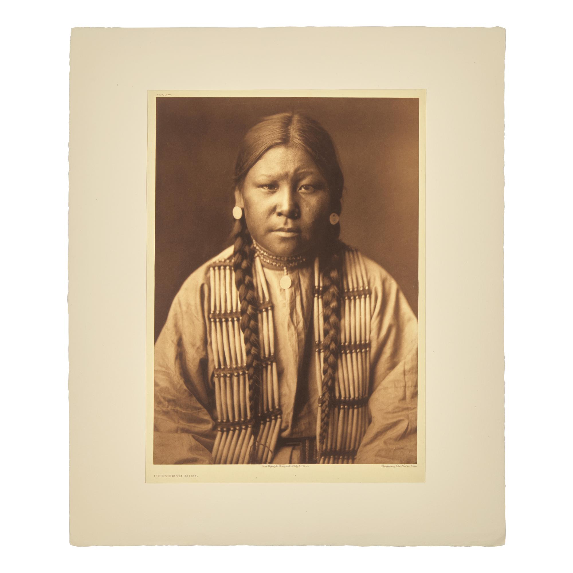 Edward Curtis (American, 1868-1952) — Cheyenne Girl Plate 212