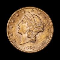 A United States 1897 Liberty Head $20 Gold Coin