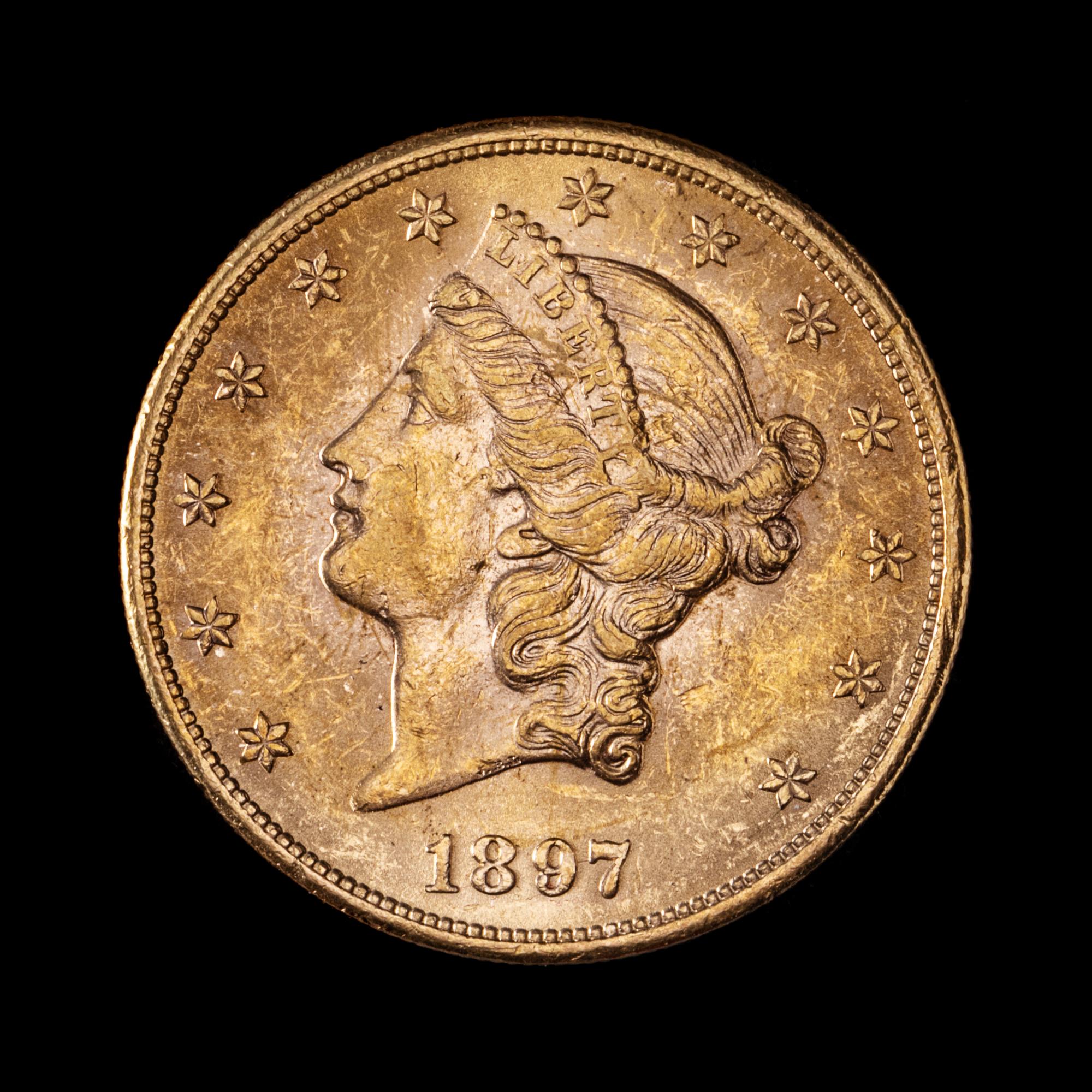 A United States 1897 Liberty Head $20 Gold Coin