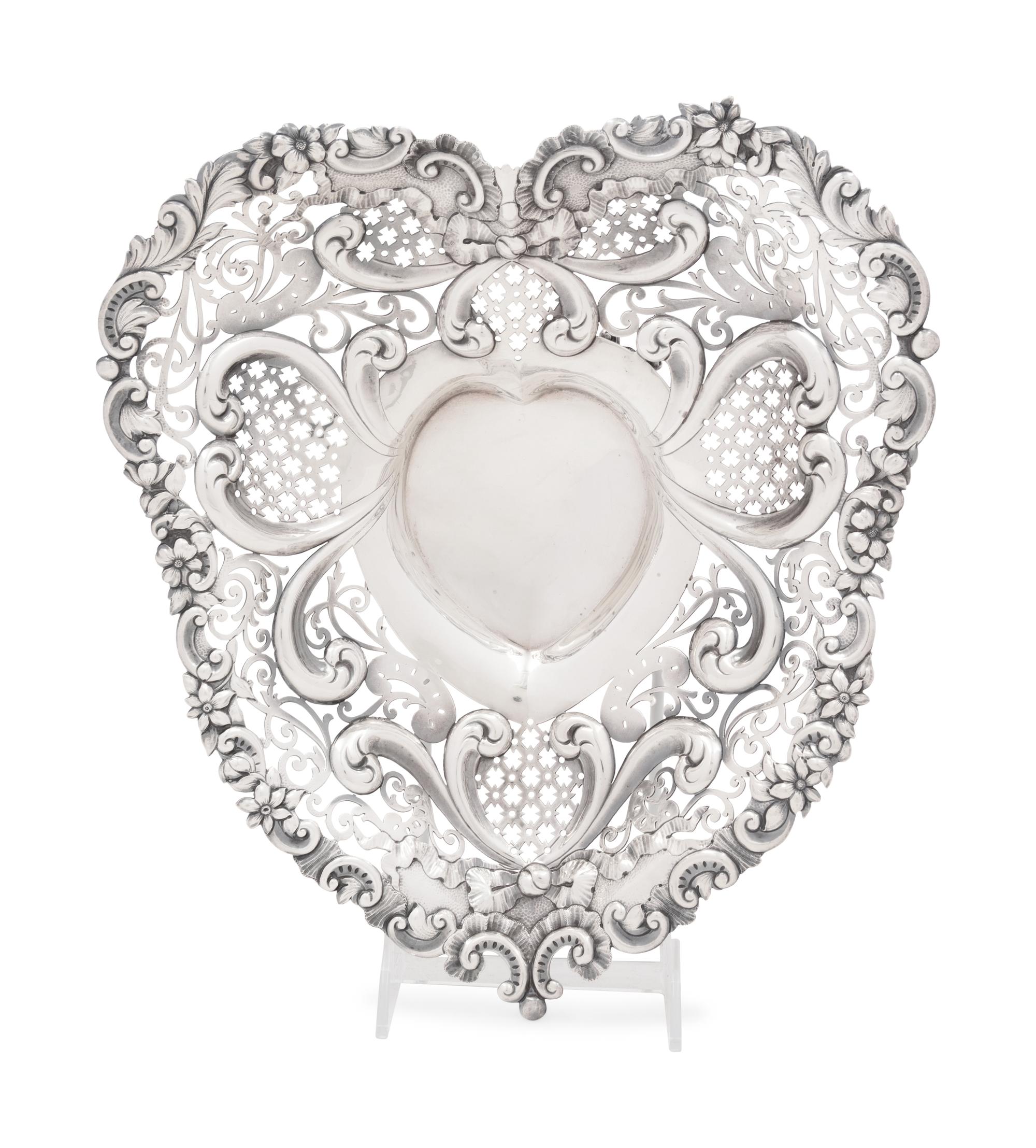 An American Silver Pierce-Decorated Candy Dish