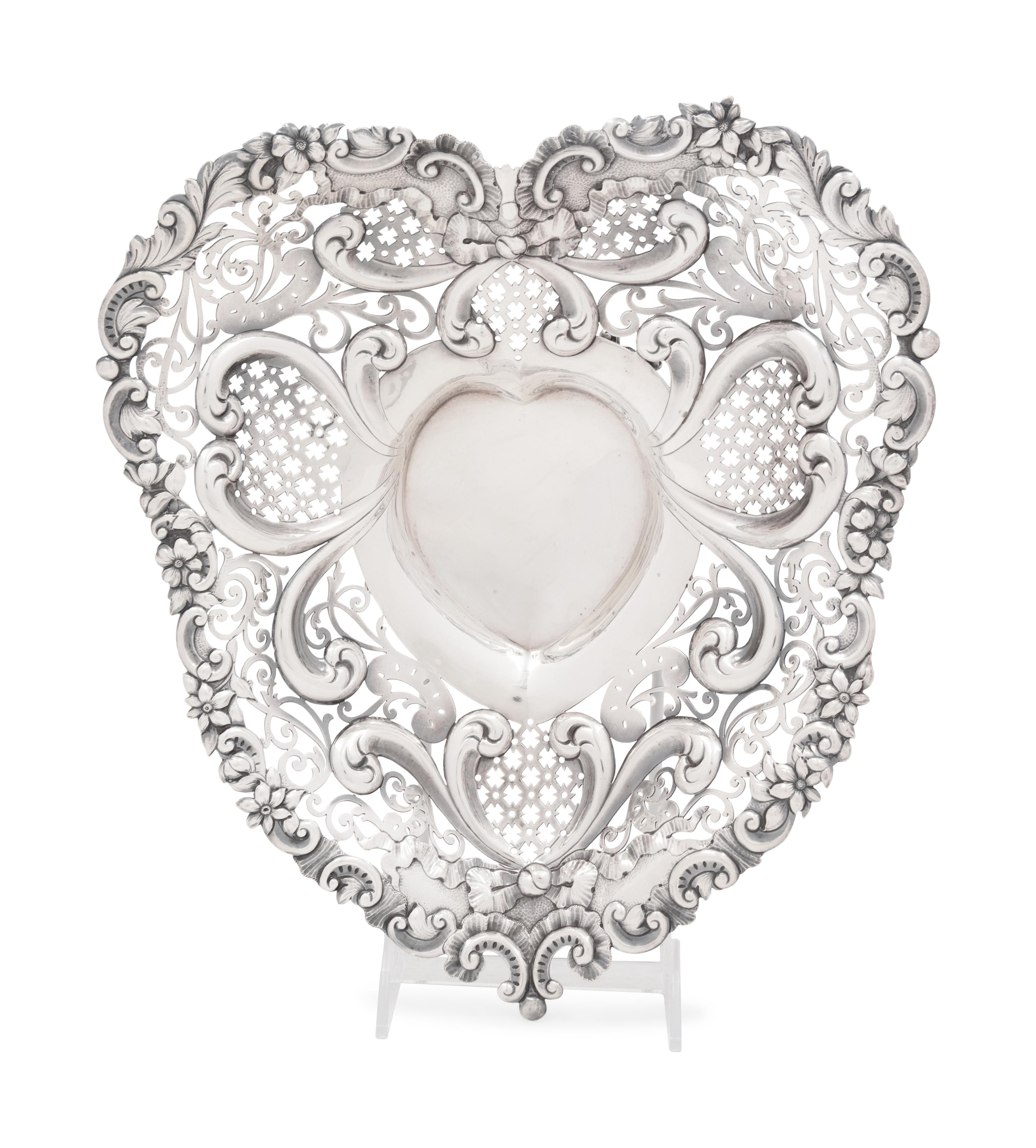 An American Silver Pierce-Decorated Candy Dish