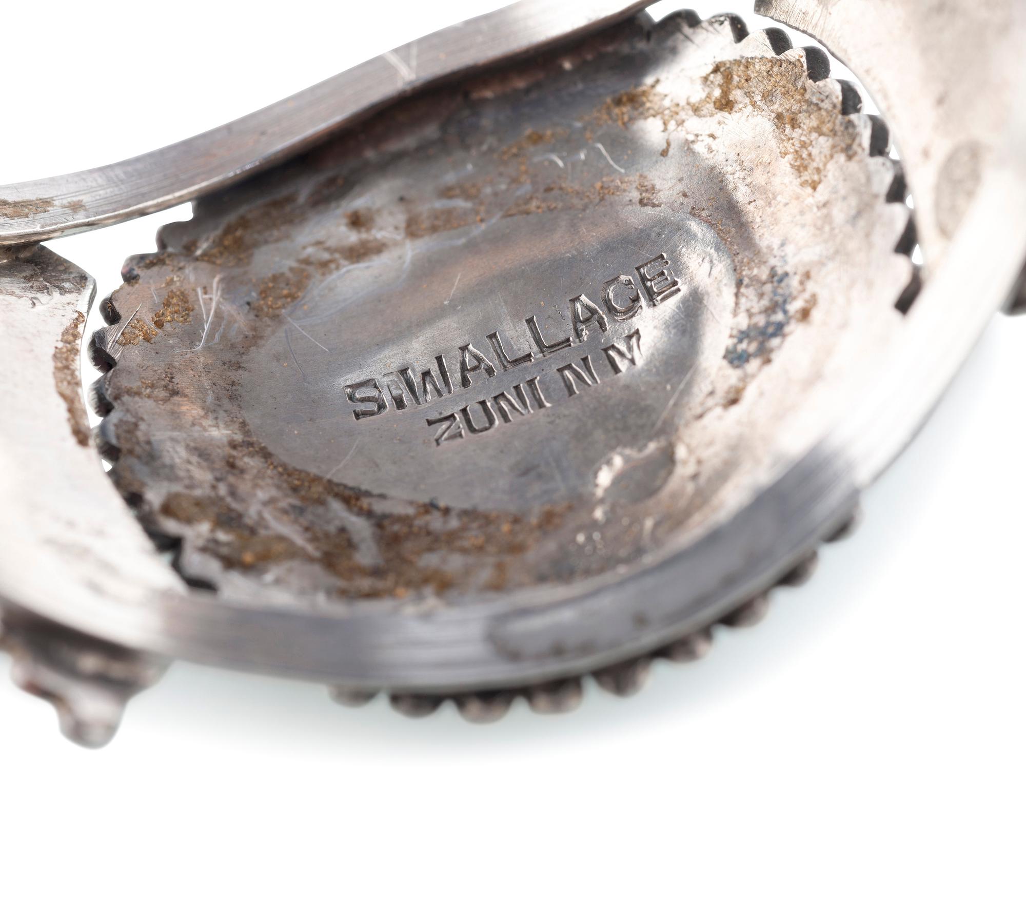 Zuni Silver Cluster Cuff Bracelets