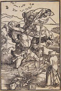 Albrecht Dürer (German, 1471-1528) - Saint Christopher with the Migration of Birds